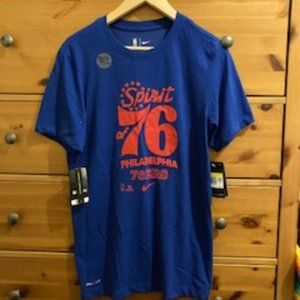 Mens 76ers Nike Dri-fit tee. Small. NWT